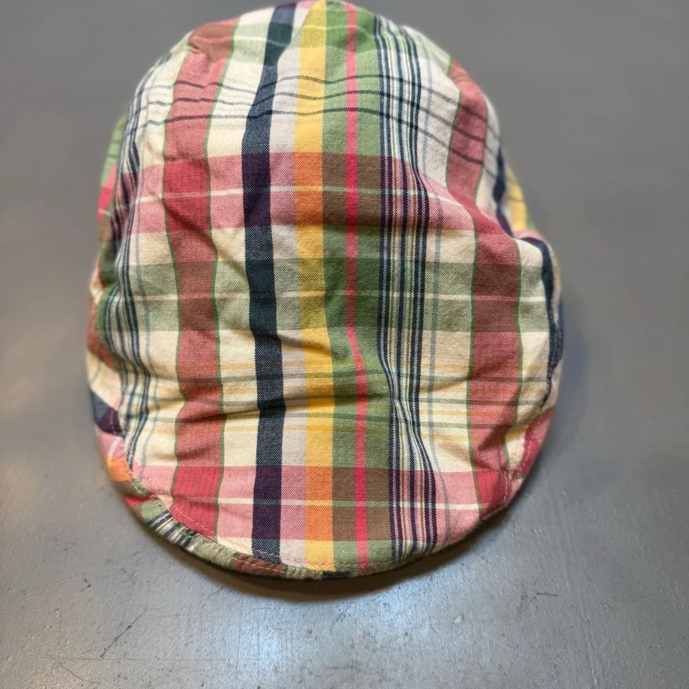 Polo Ralph Lauren Flat Cap. Cotton. Plaid